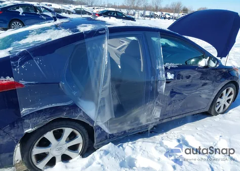 2012 Hyundai Elantra Limited from USA, damaged, VIN 5NPDH4AE8CH089822